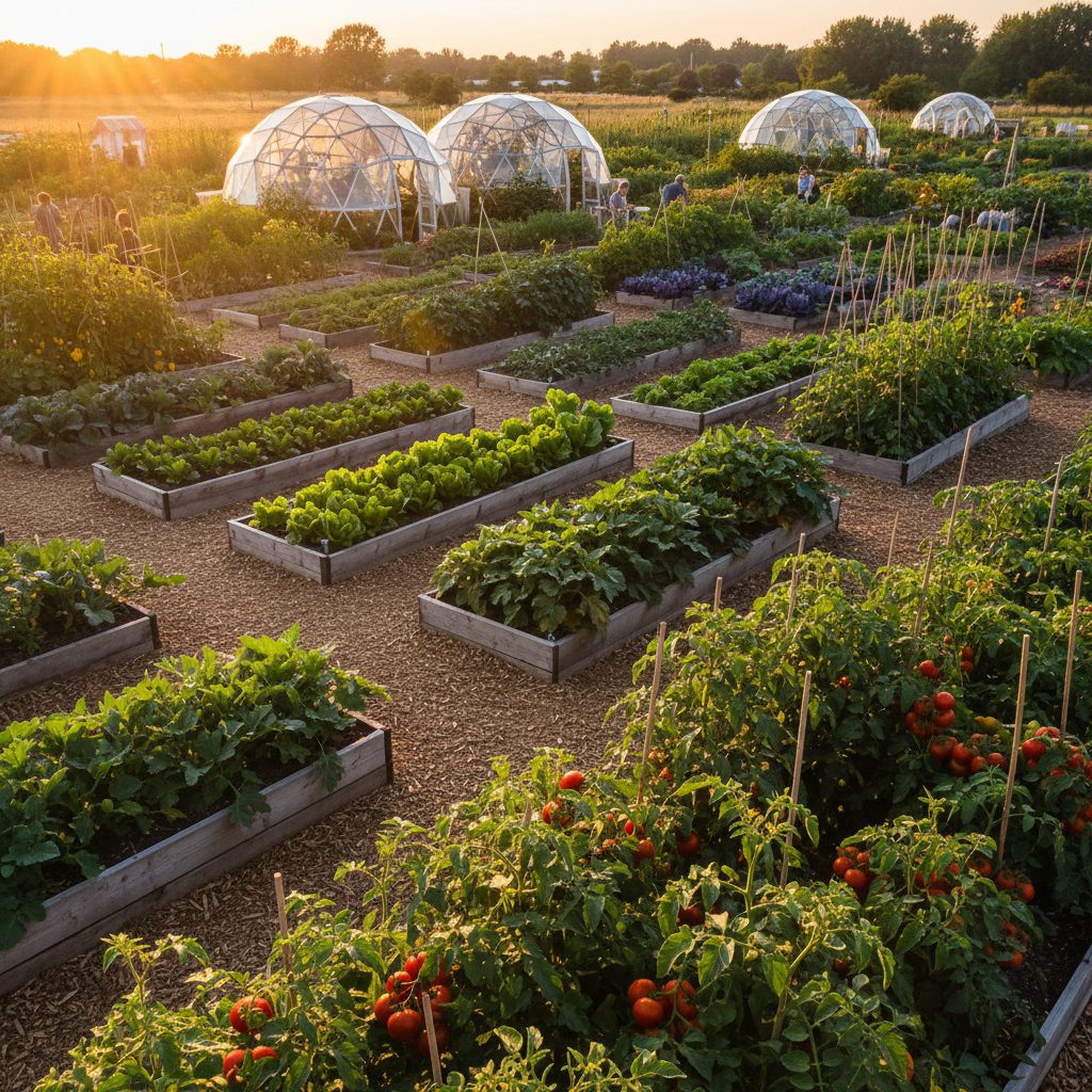 Ogród warzywny z bujnymi uprawami - program wsparcia dla ogrodników